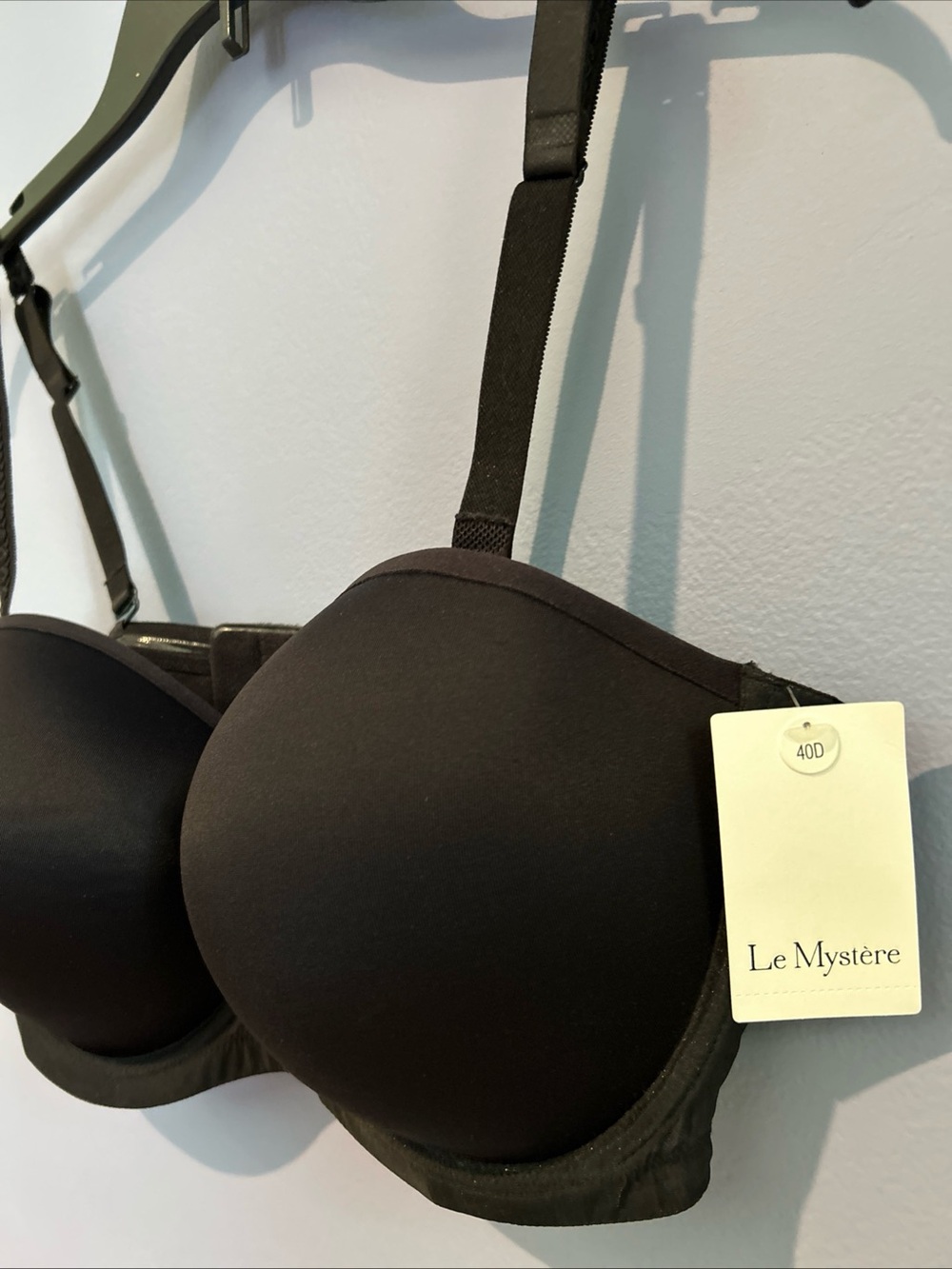 Le Mystere Women's Bra Soirée Strapless 40D Black NWT Underwire